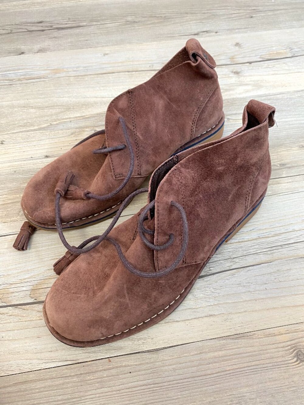 Hush Puppies Dark Brown Suede Shoes Size 8